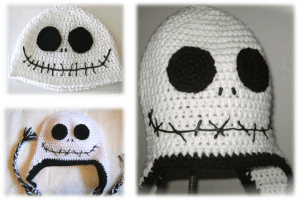 Jack Skellington Hat, Jack the Pumpkin King Hat, Nightmare Before Christmas Hat With Ear Flaps and Braided Tassels