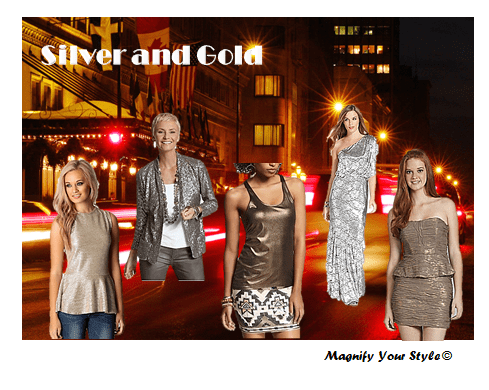 Silver and Gold Clothing for Women