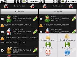 christmas shopping list app
