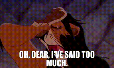 Scar Lies to Simba Gif