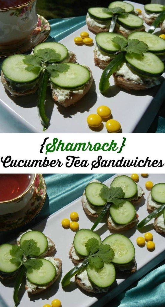 Shamrock Cucumber Tea Sandwiches