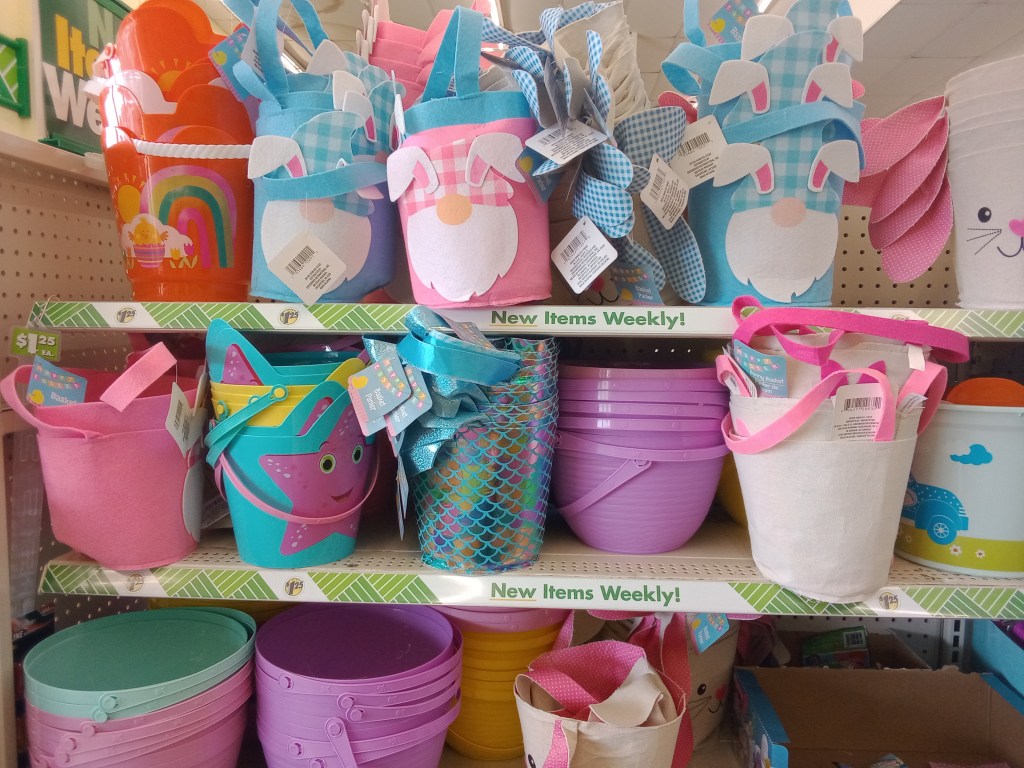 Photo of Assorted Easter Baskets At Dollar Tree taken by Patricia Streeter