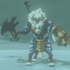 Breath of the Wild Lynel in the snow