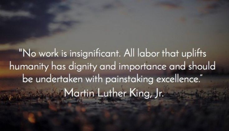 Martin Luther King Jr Labor Quote