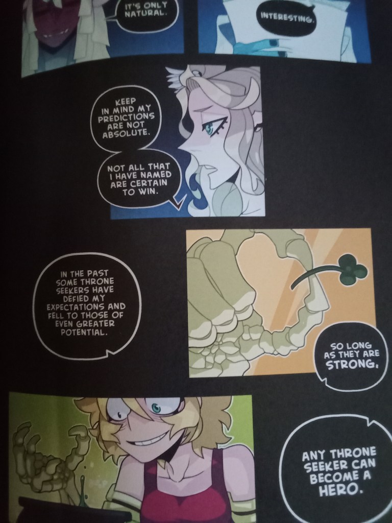 Divine Prophet from The Witch's Throne explains that her predictions aren't absolute